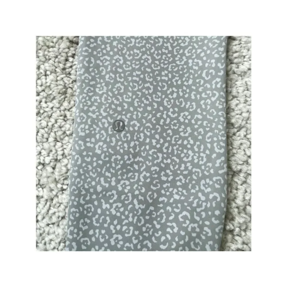 Lululemon Wunder Train Hi Rise Tight Leopard Daisy Starlight Gray Womens 10